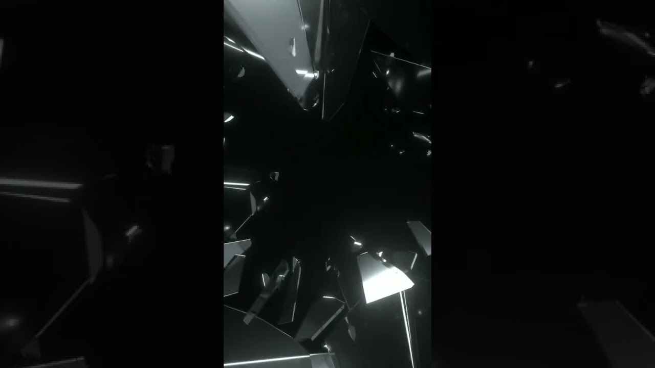 glass breaking black screen