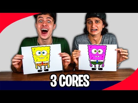 DESAFIO COLORINDO COM 3 CORES!