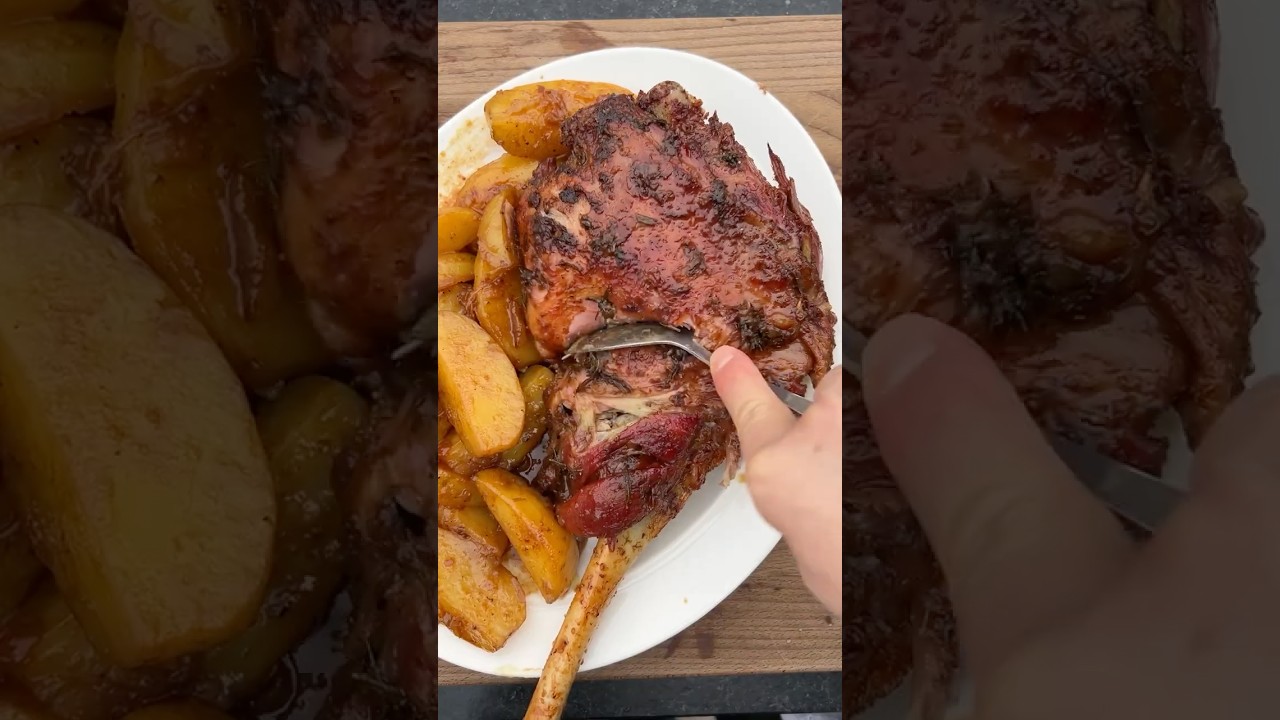 Greek Slow-Roasted Lamb with Potatoes 🍽️