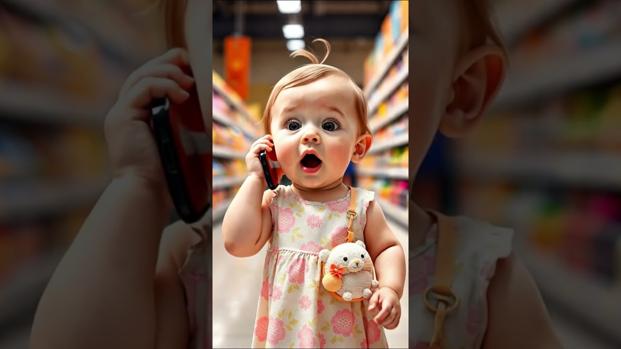 Adorable Girl Says ‘Halo Mama’ 🥹