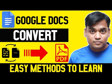 How to Convert Google Doc to PDF  - Save Google Docs As PDF [Step-By-Step]