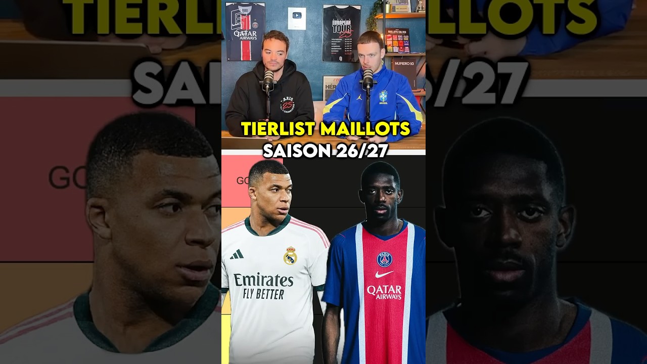👕 Tierlist des maillots 26/27