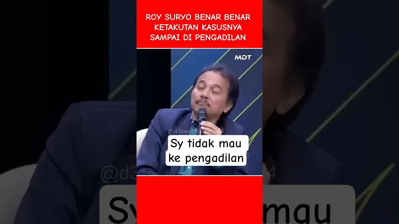 Roy Suryo Takut Jika Kasus Dibawa ke Pengadilan βοΈ