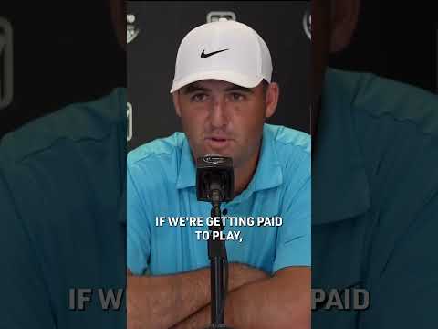 'I don't play golf for money' Scottie Scheffler weighs in on players getting paid