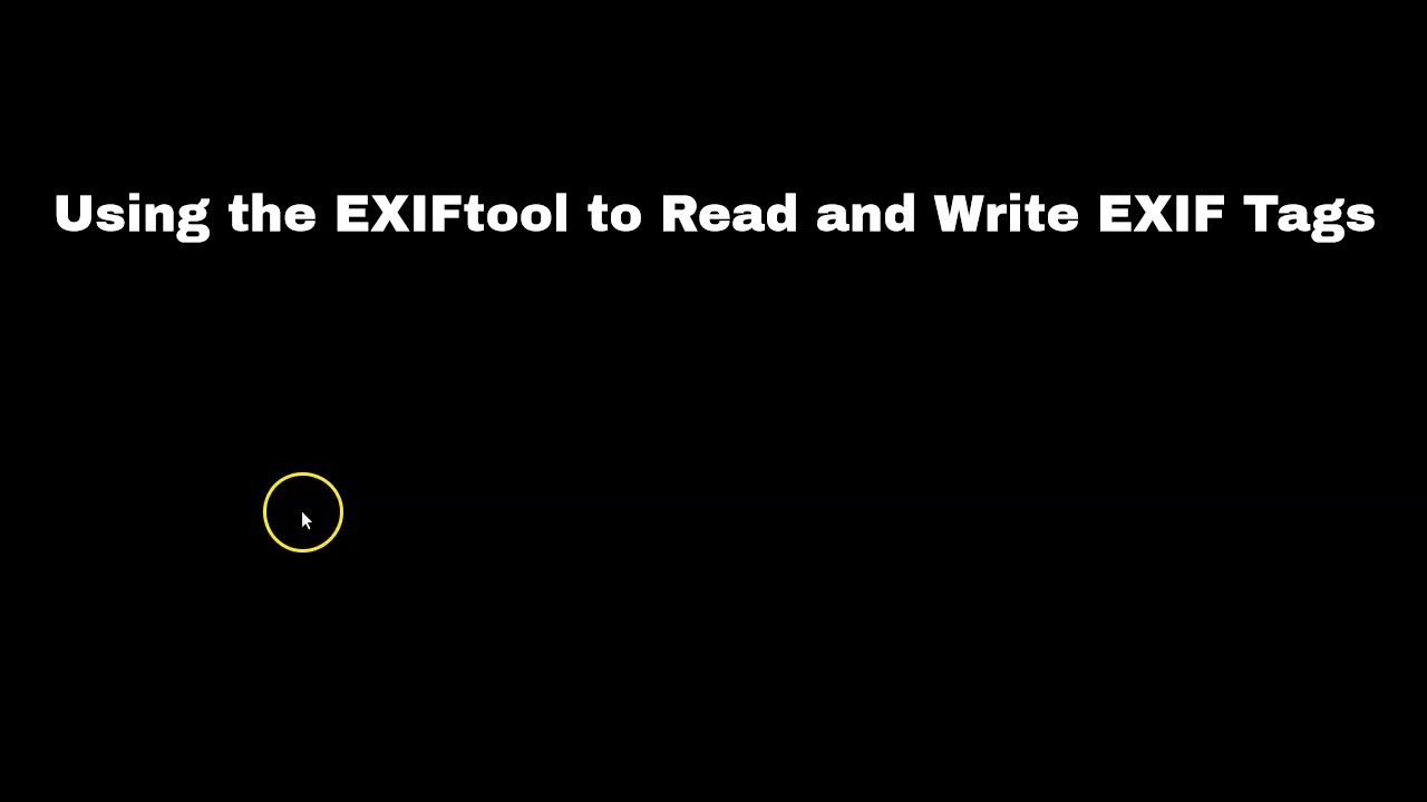 Mastering EXIFtool: How to Read and Write Image Metadata 📸