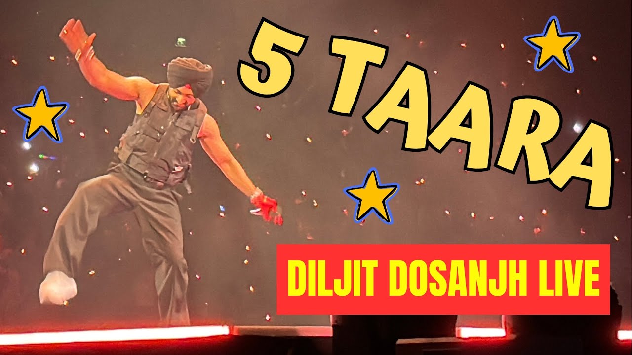Experience Diljit Dosanjh's Epic Live Performance of '5 Taara' at O2 Arena, London – Oct 5, 2024 🎤