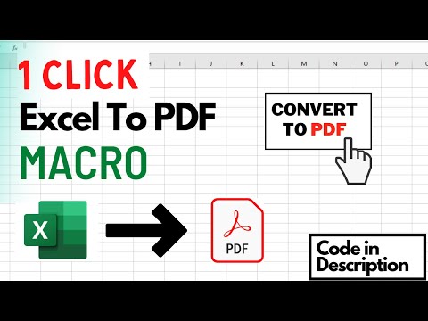 1 Click Excel VBA Button To Covert Selected Range into PDF