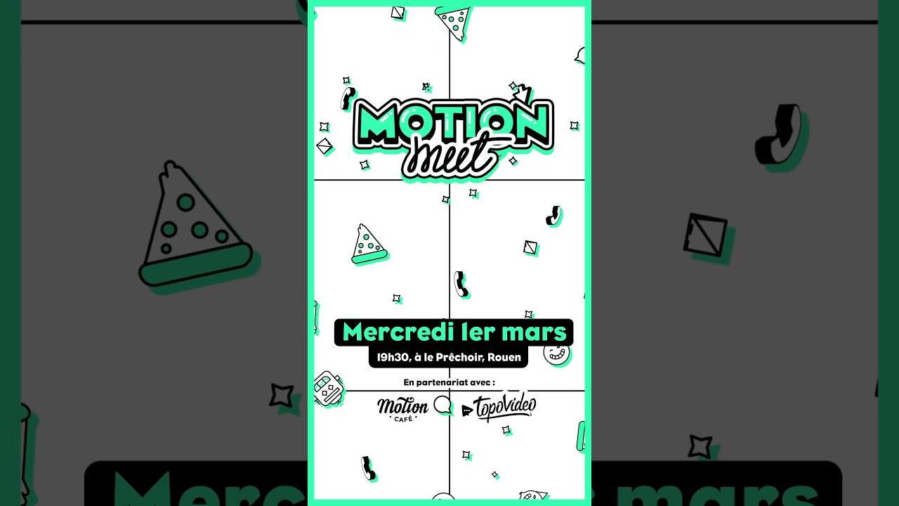 Motion Meet 📣 : La Rencontre Incontournable des Passionnés de Motion Design