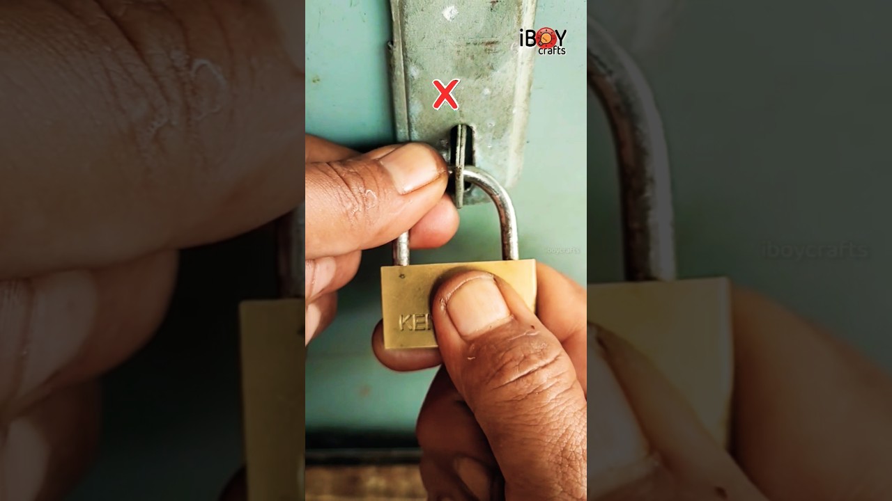 Unlock a Padlock Without a Key — Amazing DIY Trick! 🔓