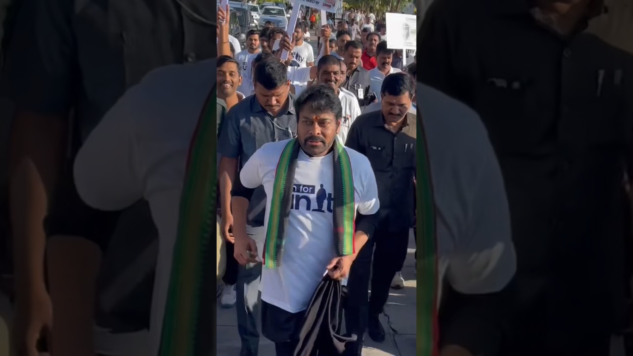 Chiranjeevi Joins Run for Unity Celebrating Sardar Vallabhbhai Patel's Birth Anniversary 🇮🇳