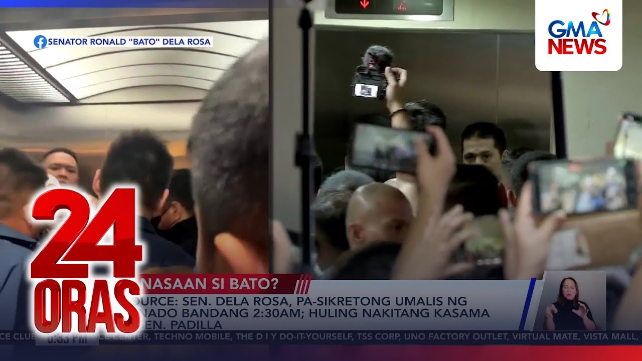 Source – Sen. Dela Rosa, pasikretong umalis ng Senado bandang 230 AM; huling nakitang... | 24 Oras