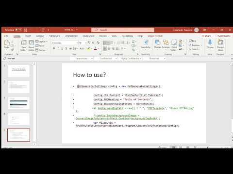 ArvHTMLToPdfConverter - Advanced HTML to PDF converter
