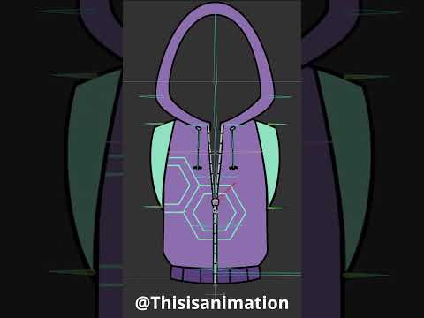 Moho 14    rig + actrions + Liquid shapes + Curver Warp #animation #moho #moho14