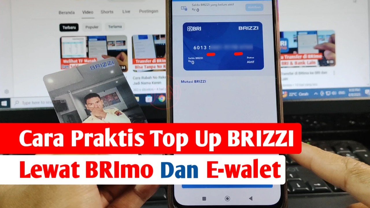 Top Up BRIZZI via BRImo & E-Wallets 💳