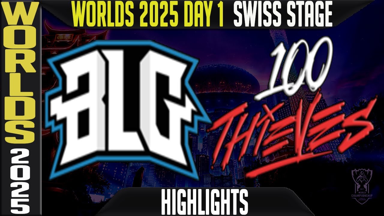 BLG vs 100T Highlights | LoL Worlds 2025 Day 1
