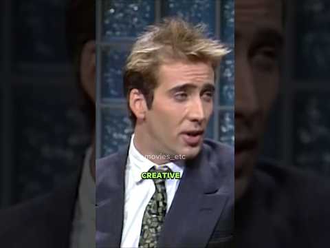 Young Nicolas Cage basically predicts his future acting style #nicolascage