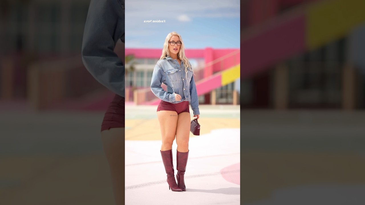 Bold & Stylish: Denim & Burgundy Outfit Inspiration 💥