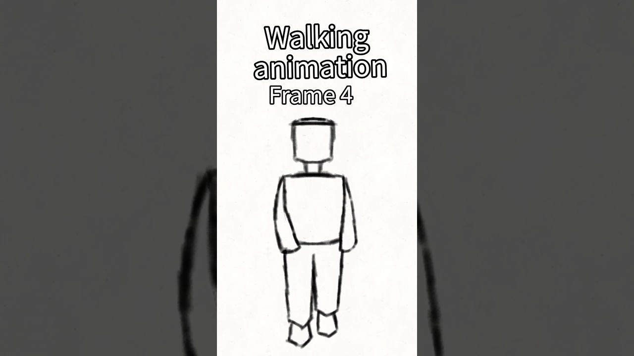 Front View Walking Animation Tutorial 🎥