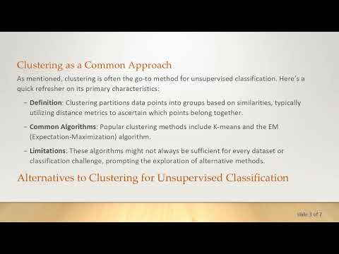 Exploring Unsupervised Classification: Beyond Clustering Techniques