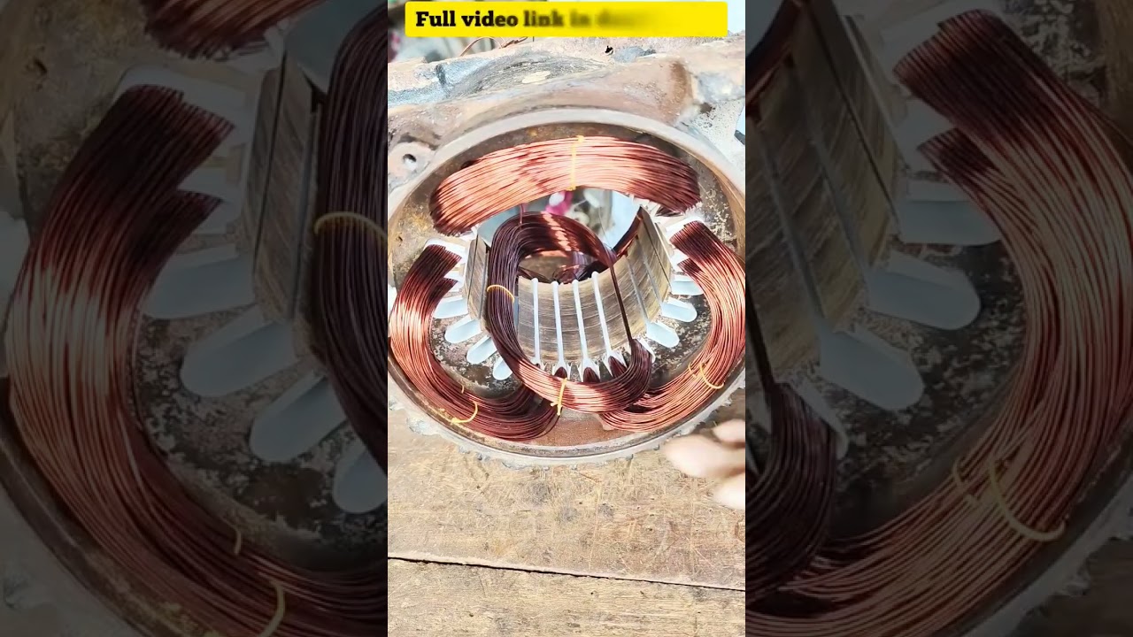 3 HP 3-Phase Motor Winding Tutorial ⚙️