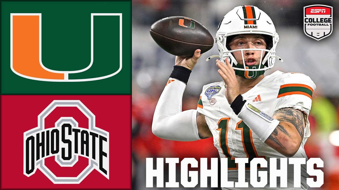 Cotton Bowl: Miami vs Ohio State Highlights 🏈