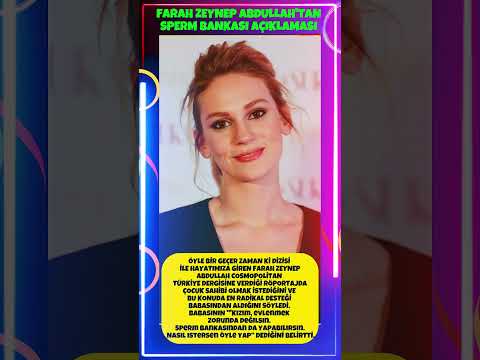 Farah Zeynep Abdullah'tan Çocuk Açıklaması