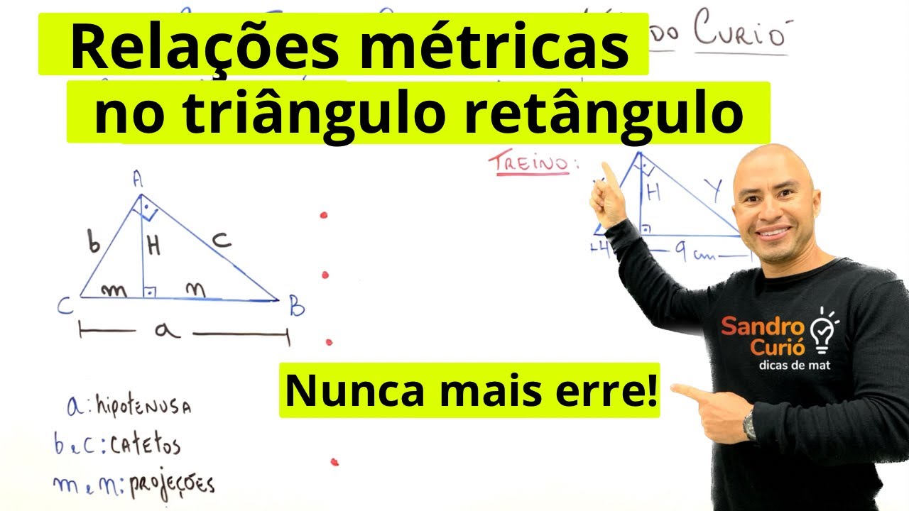 Relações Métricas no Triângulo Retângulo Fácil