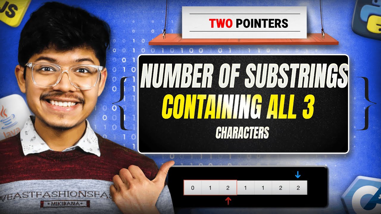 1358. Count Substrings Containing All Three Characters Using Two Pointers 🚀