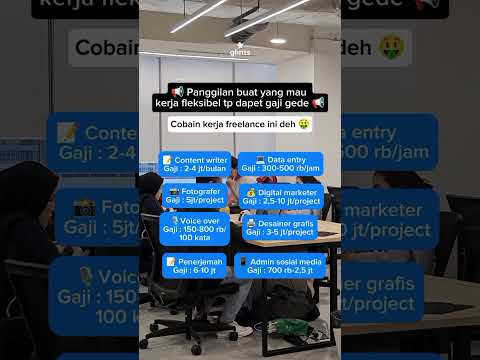 Daftar Pekerjaan Freelance Pemula yang minim skill nih, siapa yg minat? 😎 #shorts #kerja #freelance
