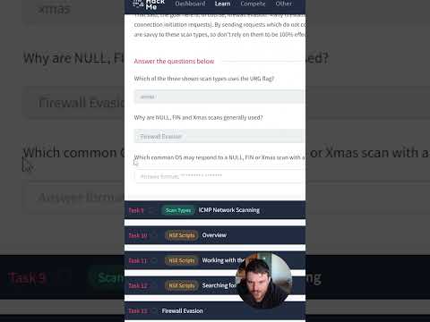 NULL, FIN and Xmas | Answer the Questions Series #shorts #thm #tryhackme