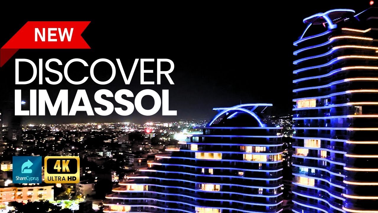 LIMASSOL, CYPRUS. Drone tour of Limassol Marina, Old Town and more. [4k 60fps-DJI Mini Pro 4].
