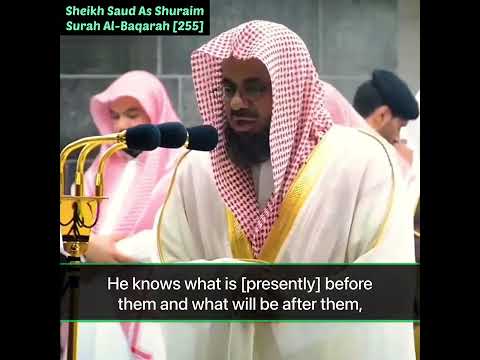 Ayatul Kursi: The Most Powerful Verse in the Quran by Sheikh Shuraim || #IslamShorts #shorts