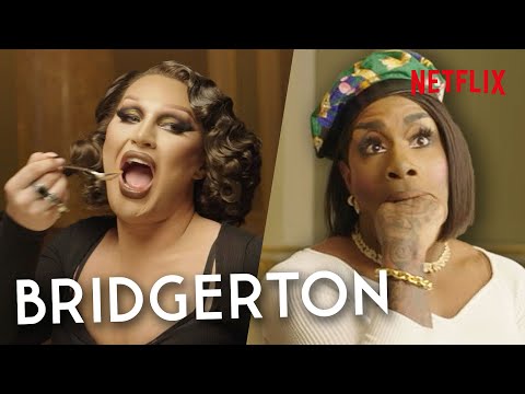 Drag Queens MonƩt X Change & The Vivienne Take a Bridgerton Etiquette Class | Netflix