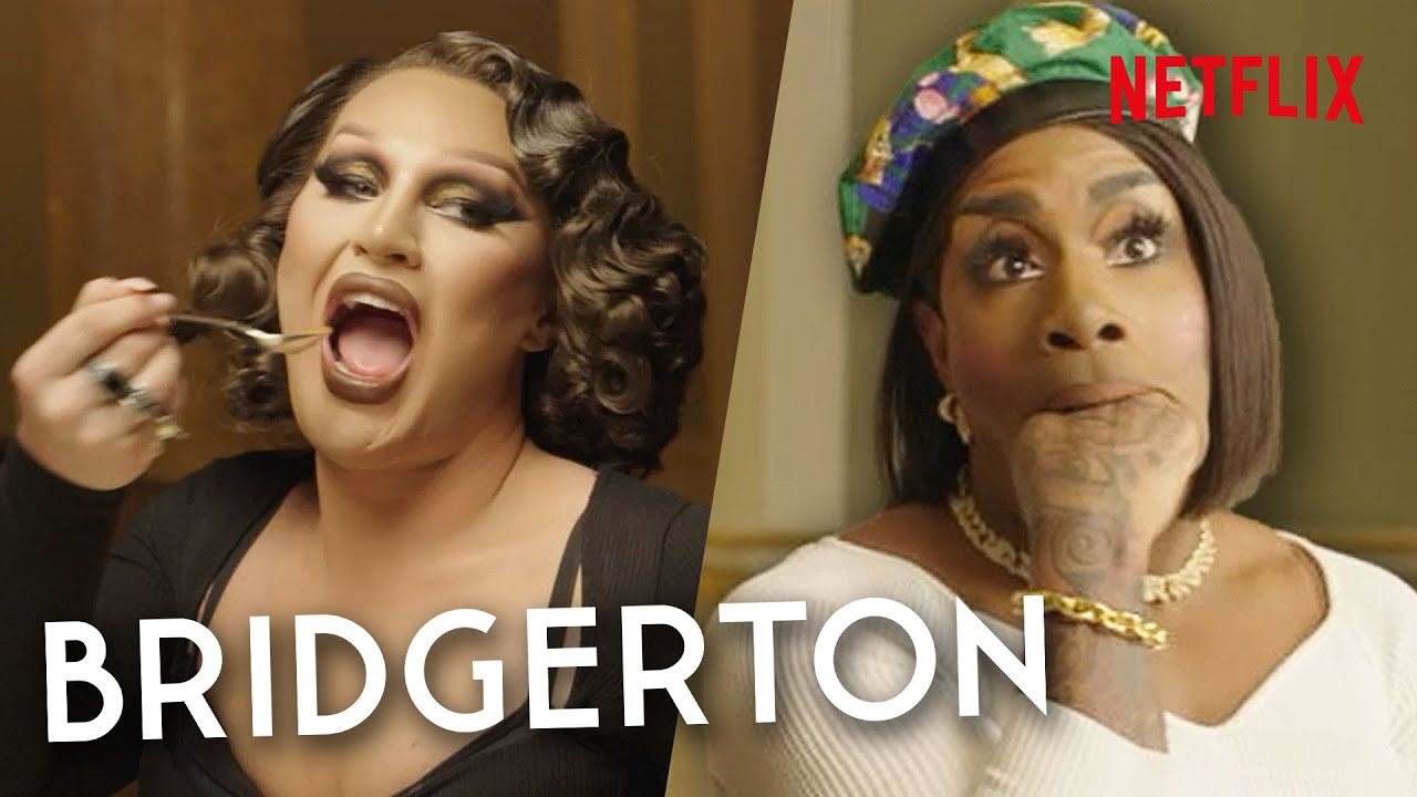 Drag Queens Monét X Change & The Vivienne Learn Bridgerton Etiquette on Netflix 🎩