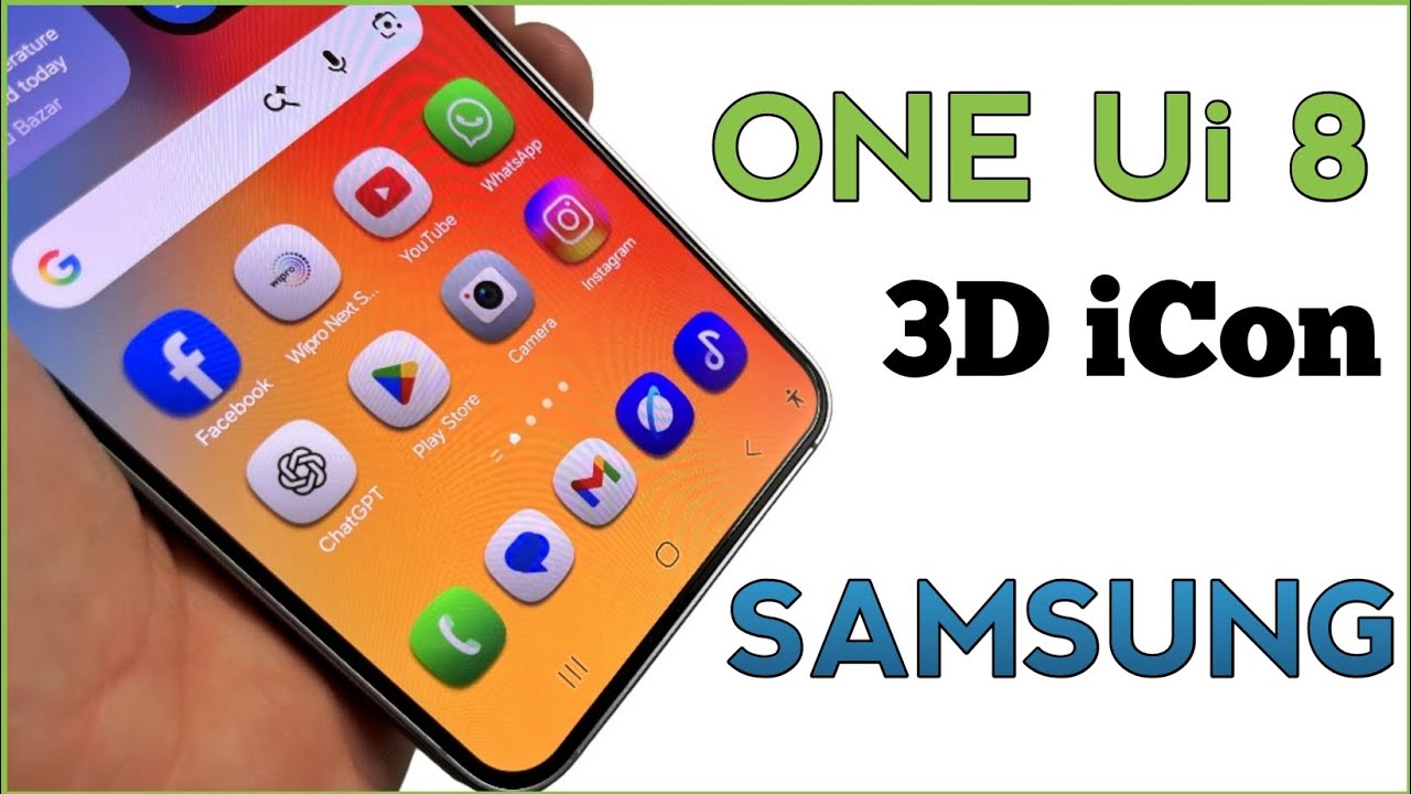 Samsung install New ONE UI 8 3D icon pack on any galaxy phones😍😱 #oneui8 #samsung #samsungtips 