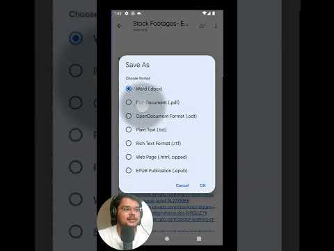 How to convert Google Doc to PDF? From your smartphone?