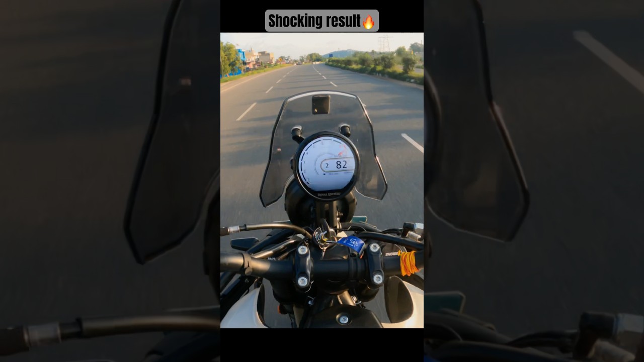 RE Himalayan 450 Top Speed Test 🔥