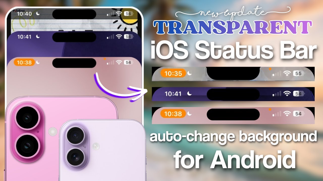 Make Android Status Bar Transparent like iOS