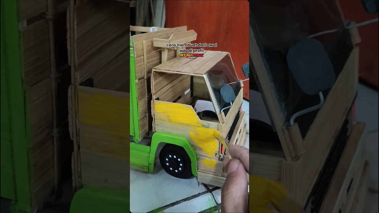 Cat Miniatur Truk BAMBU Jadi Keren 😎