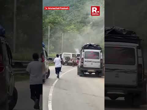 Massive Landslide Halts Traffic On Dirang-Tawang Road In Arunachal Pradesh