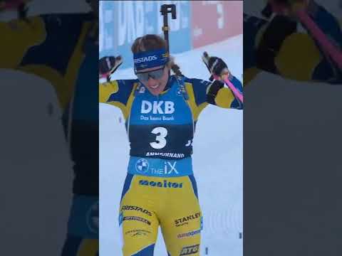 Elvira Oeberg's first victory at the World Cup. 18.12.2022.