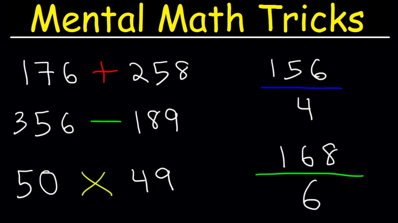 Master Mental Math: Quick Tricks for Addition, Subtraction, Multiplication & Division! 🔢