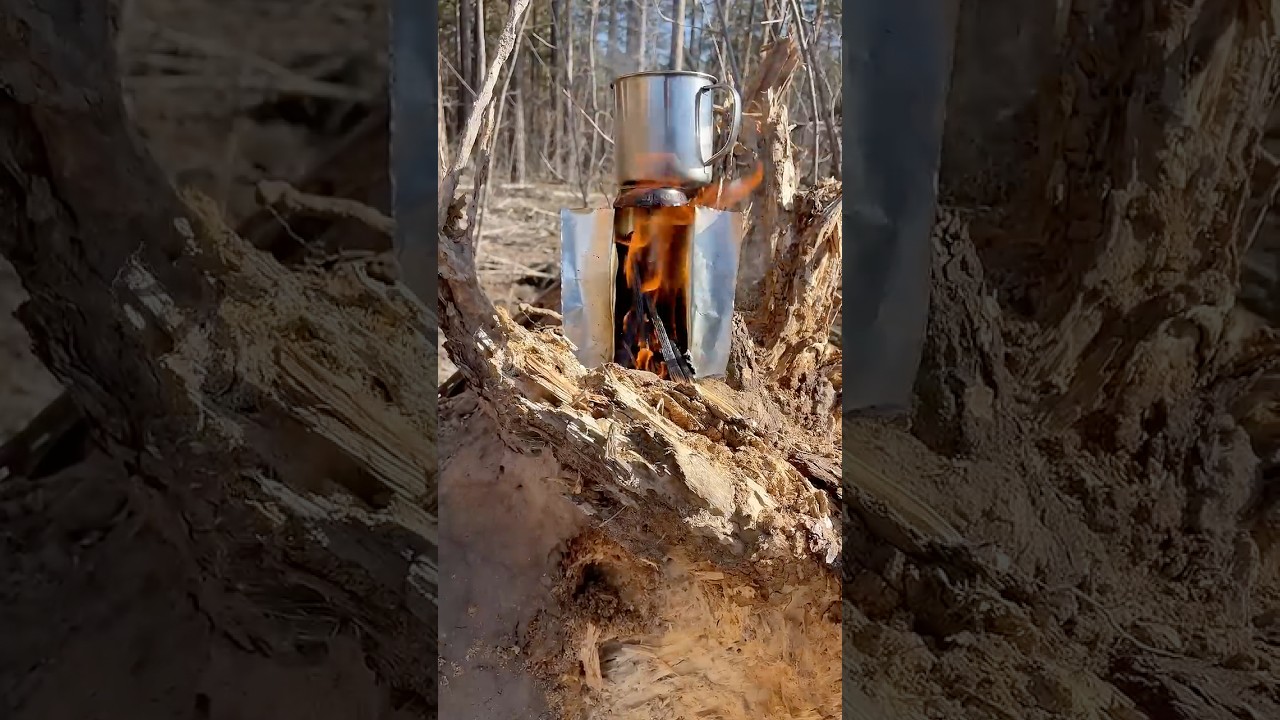 Как изготовить печь из металлической банки