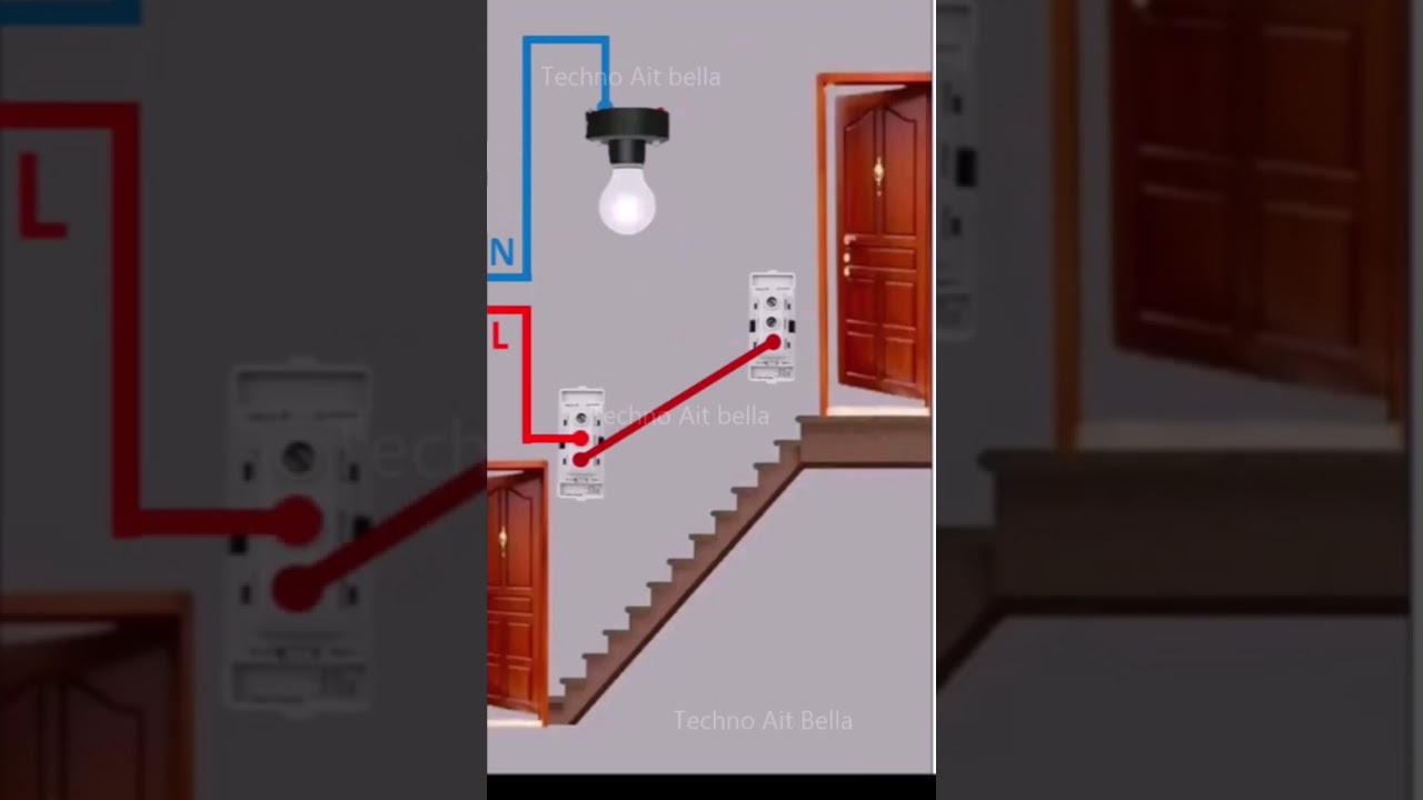 installation électrique. interrupteur va et vient #electrical