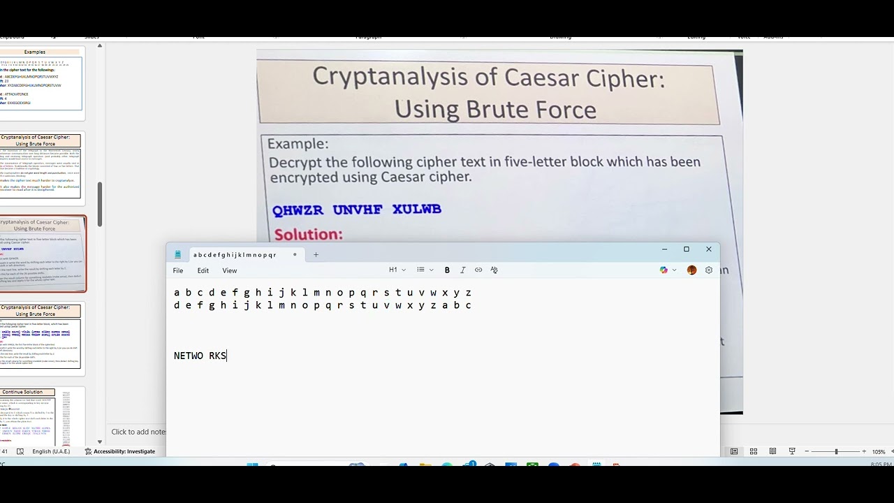 Mastering Caesar Cipher Decryption: Cryptanalysis & Brute Force Techniques π
