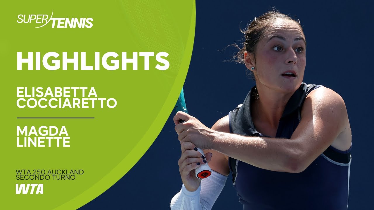 Cocciaretto vs Linette | WTA Auckland Highlights 🎾