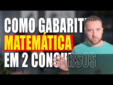 Como estudar MATEMÁTICA para CONCURSOS