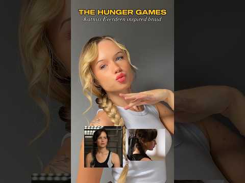Katniss Everdeen braid🫶🏼#hairstyle #hair #hairtutorial #thehungergames #katnisseverdeen #sidebraid