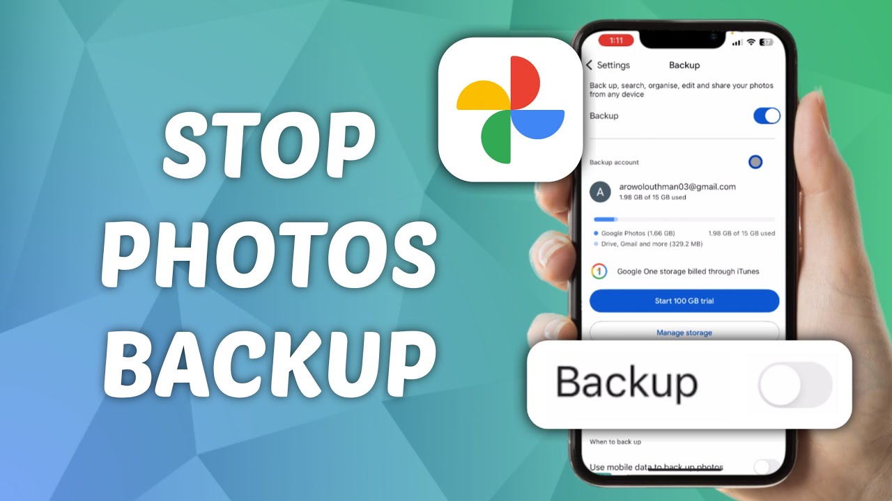 Stop Google Photos Backup Easily 📸
