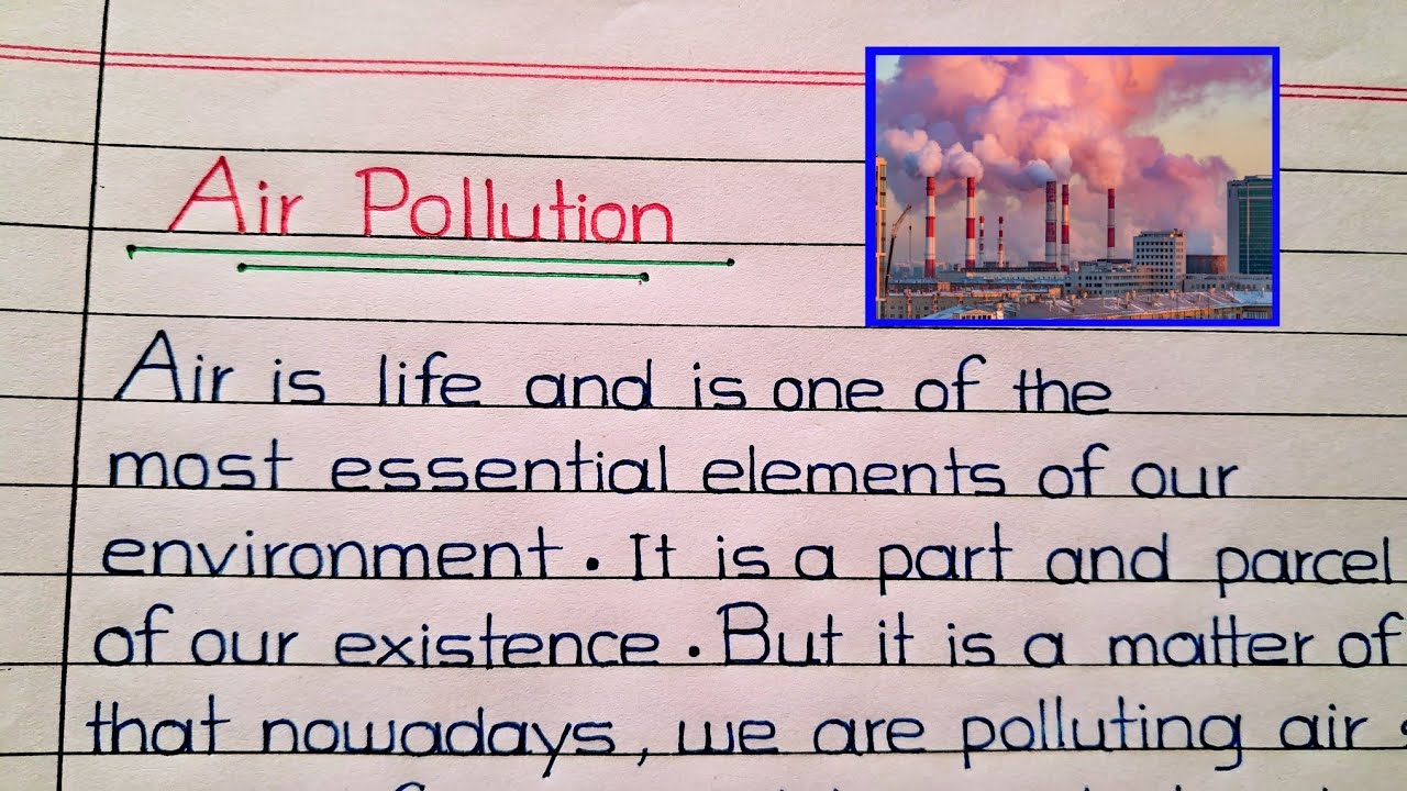 Air Pollution Essay in English π